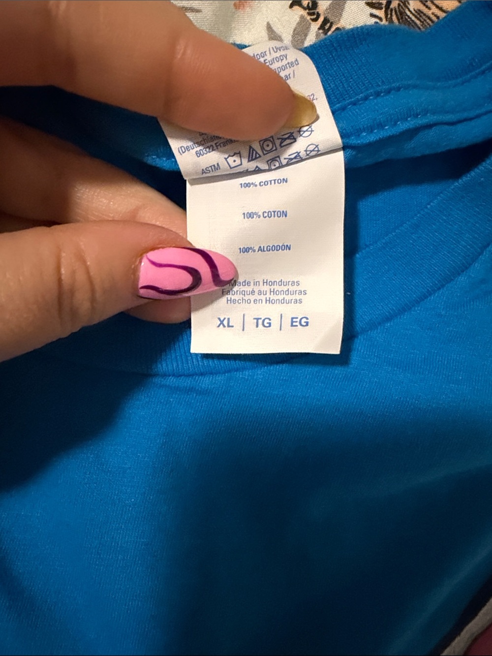 Easter Bunny Gamer Graphic Tee - Blue - XL - Picture 5 of 5